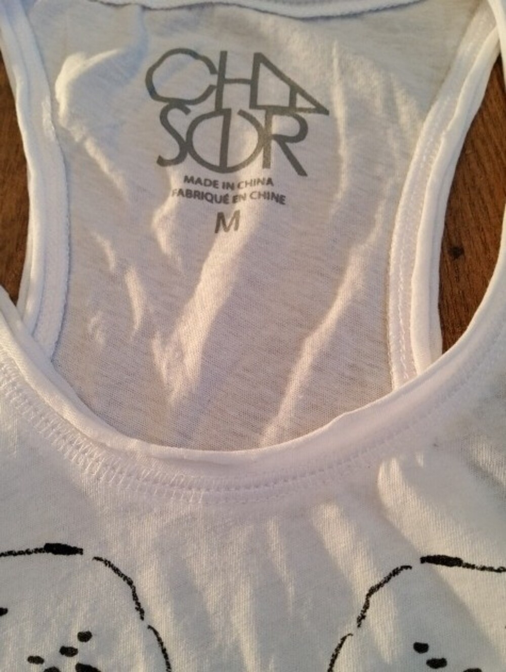 Chaser Racerback Tank Leopard Graphic Raw Edges NIP Medium - Picture 10 of 16
